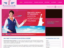 Tablet Screenshot of fashionistaairhostess.com